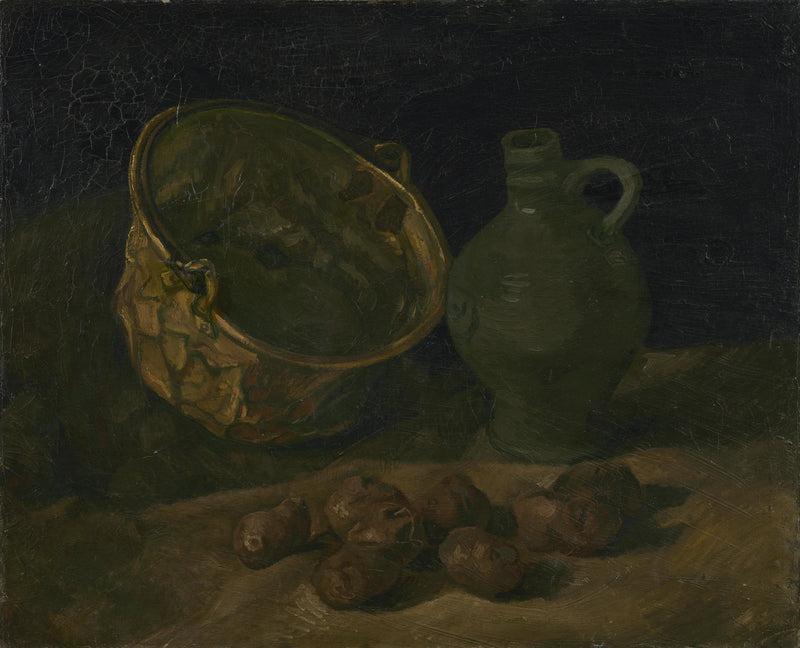 Stilleven met ketel en koperen kruik - Vincent van Gogh