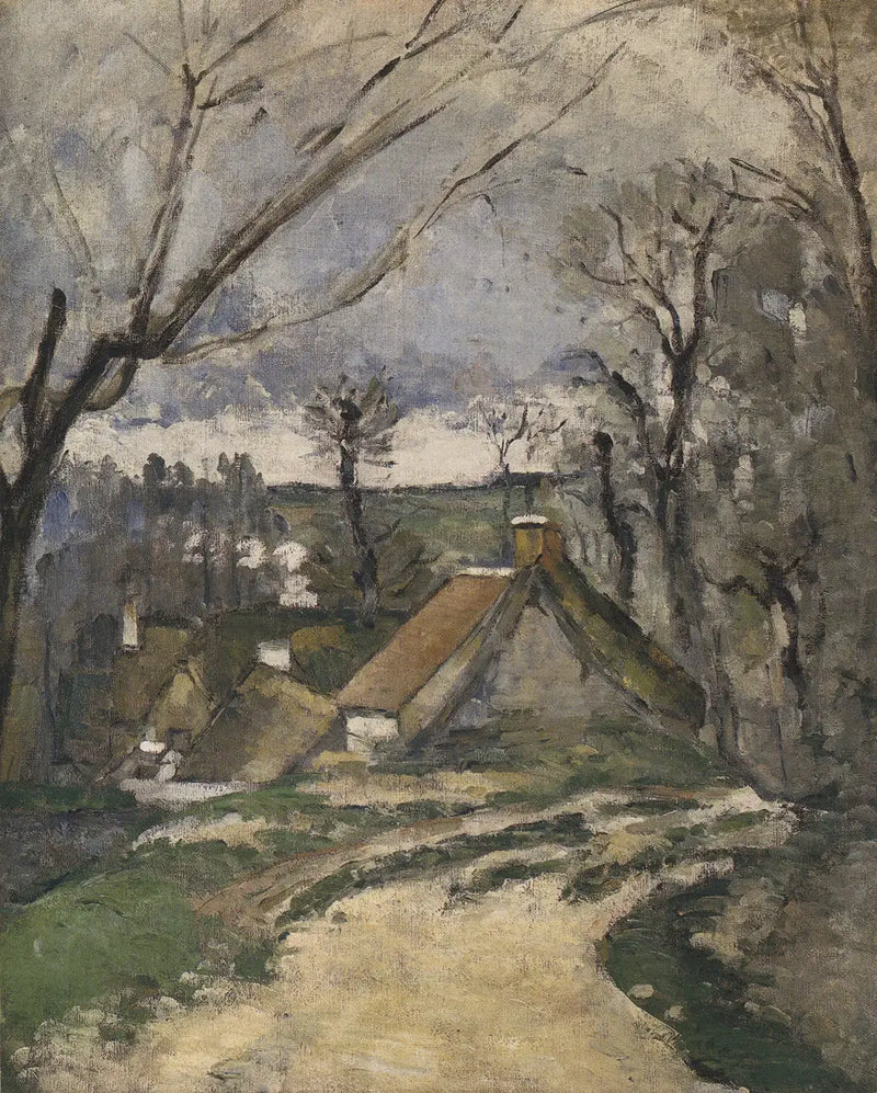 Boerderijen in Auvers-sur-Oise - Paul Cézanne
