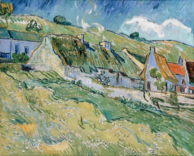 Boerderijen in Auvers-sur-Oise - Vincent van Gogh