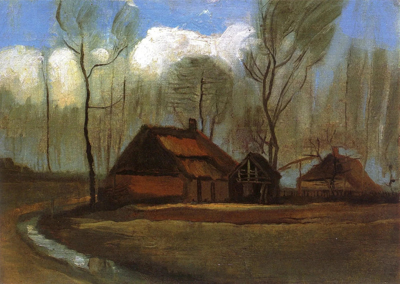 Boerderij tussen de bomen - Vincent van Gogh