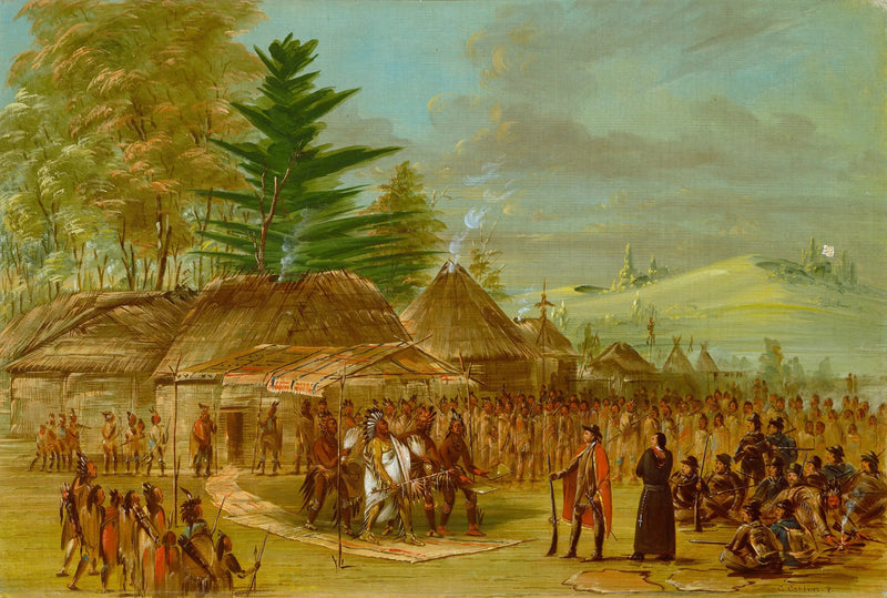 Chef van de Taensa-indianen die La Salle ontvangt. 20 maart 1682 - George Catlin

Source:
Chef des Indiens Taensa recevant La Salle. 20 mars 1682 - George Catlin