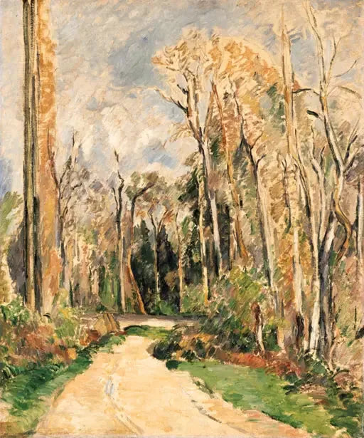 Pad bij de ingang van het bos - Paul Cézanne