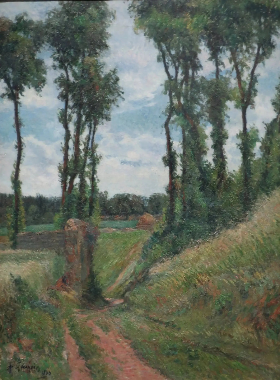 Laan met populieren, Osny - Paul Gauguin