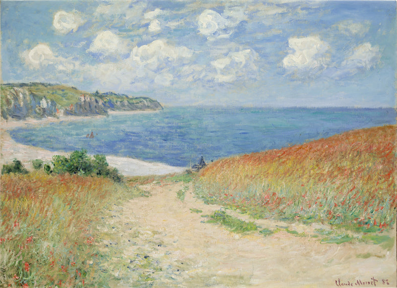 Pad in de tarwe in Pourville W753 - Claude Monet