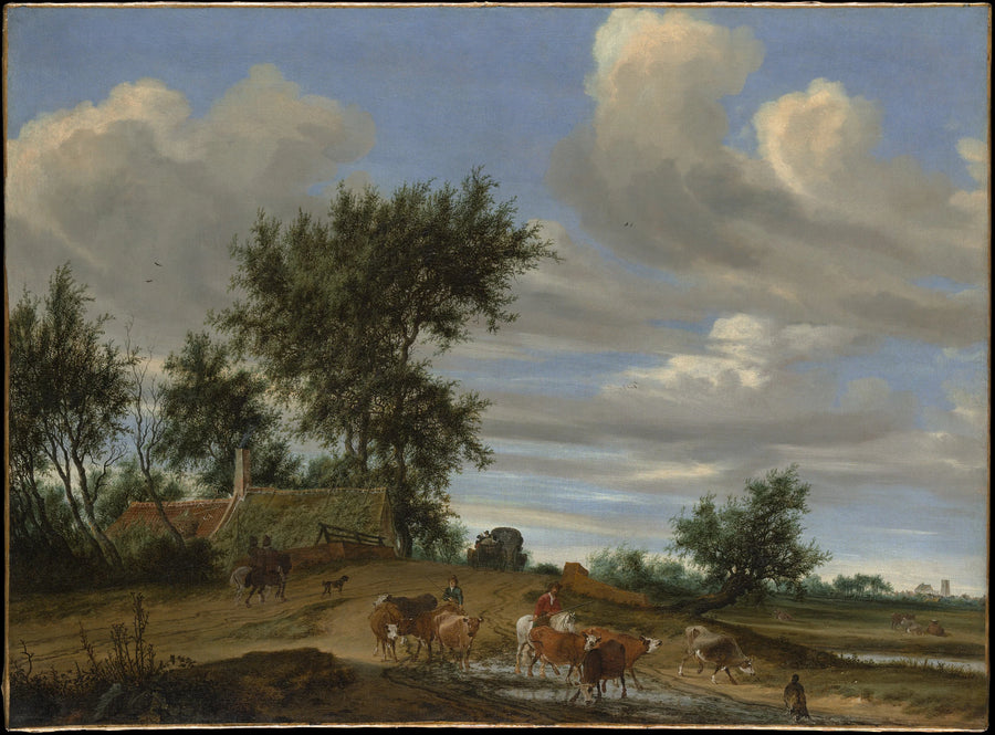 Un chemin de campagne - Salomon van Ruysdael