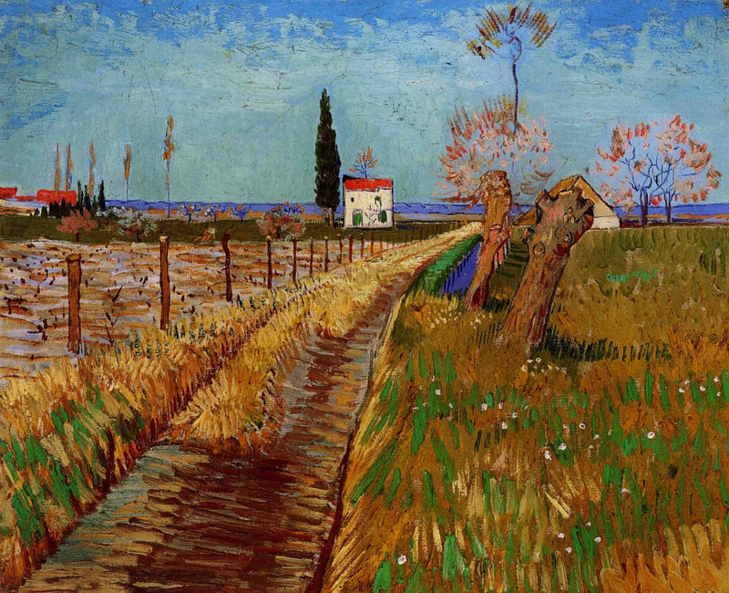 Pad door een wilgenveld - Vincent van Gogh