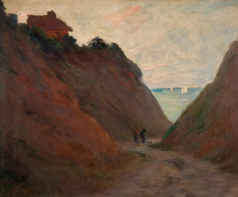 Hol pad in de klif in Varengeville W804 - Claude Monet