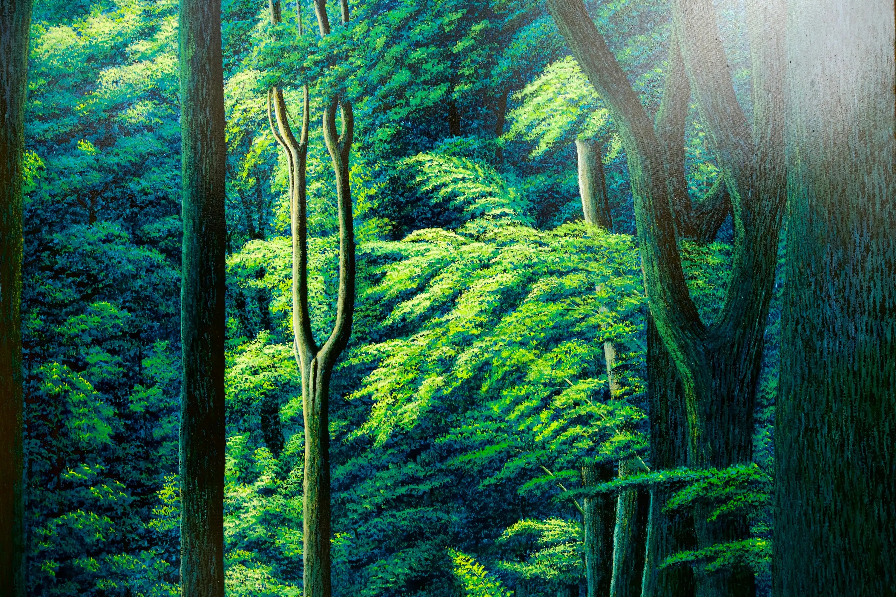 Chemin dans la Forêt Verte | 130 x 190 cm Reproductions de tableaux à la peinture à l’huile