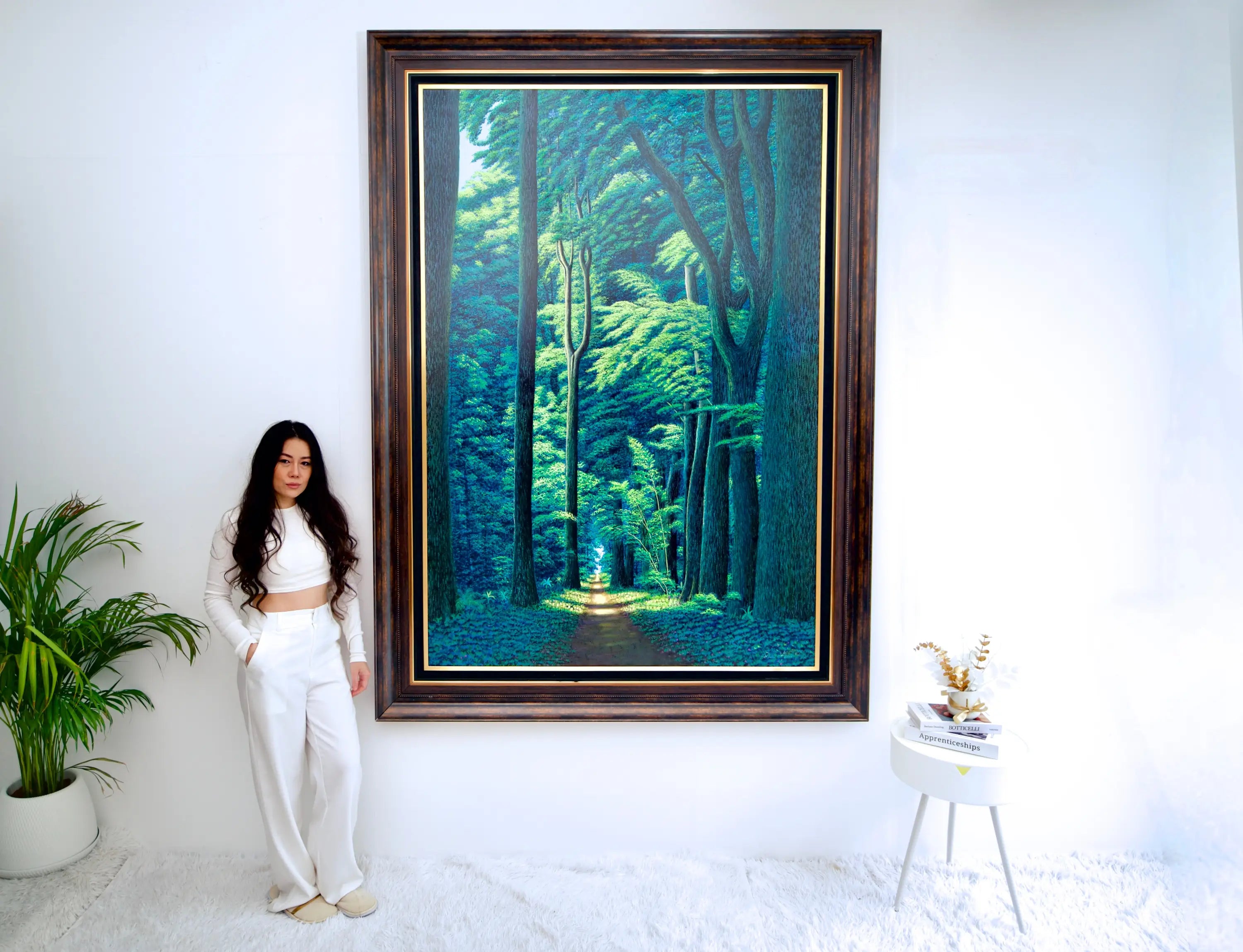 Chemin dans la Forêt Verte | 130 x 190 cm Reproductions de tableaux à la peinture à l’huile