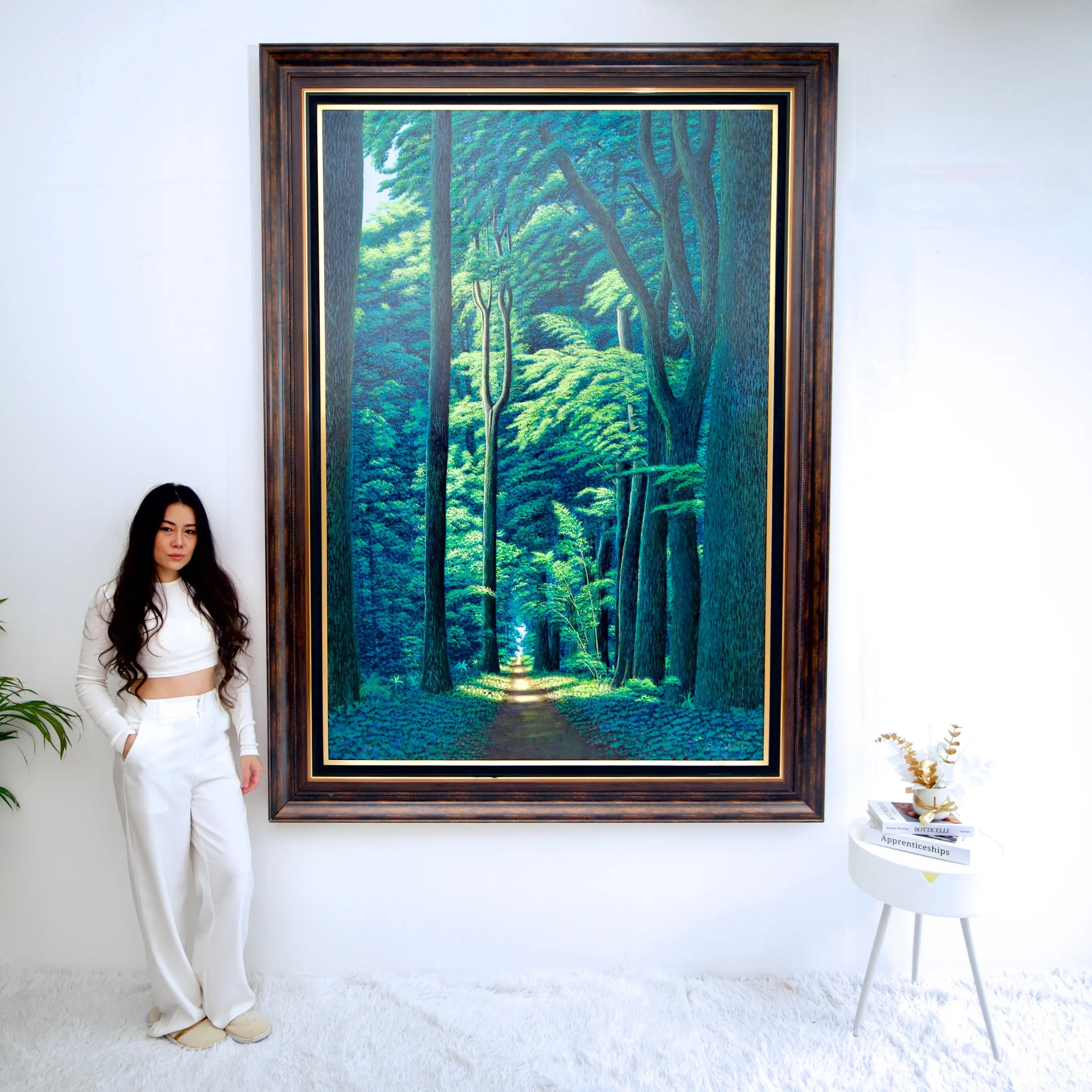 Chemin dans la Forêt Verte | 130 x 190 cm Reproductions de tableaux à la peinture à l’huile