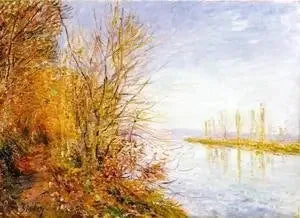 Byweg in het bos van Roches-Courtaut, zomer van St Martin - Alfred Sisley