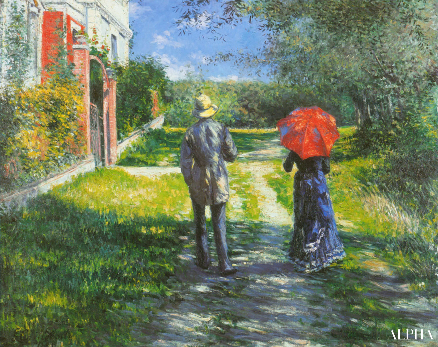 Chemin montant - Caillebotte - Reproductions de tableaux et peintures haut de gamme