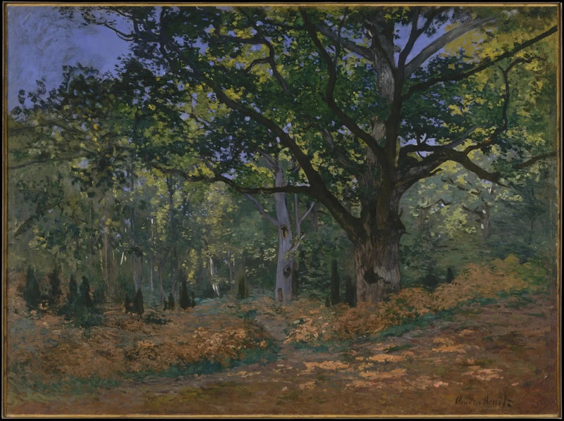De Bodmer Oak, Fontainebleau bos W60 - Claude Monet
