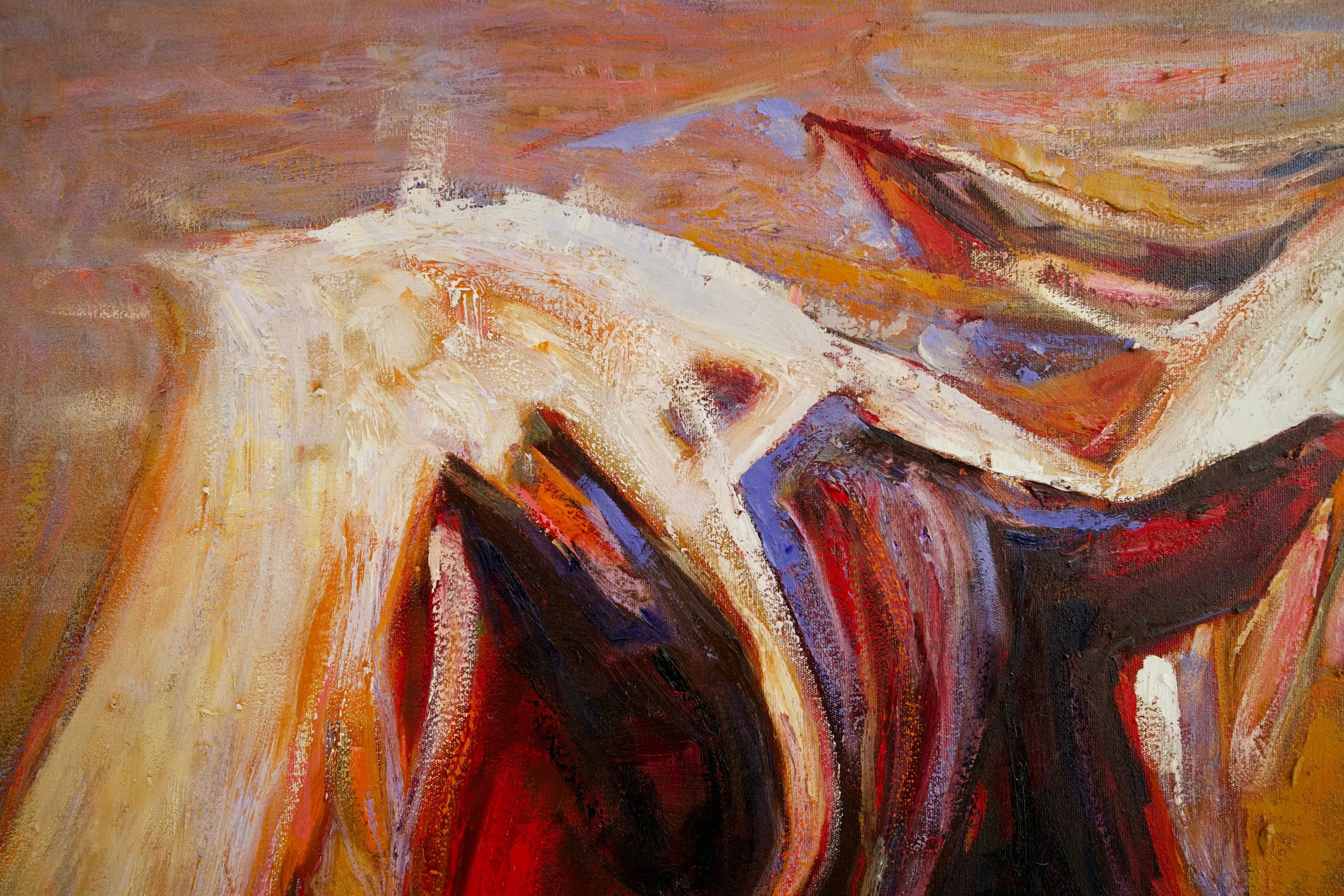 Cheval Abstrait | 100 x 100 cm Reproductions de tableaux à la peinture à l’huile