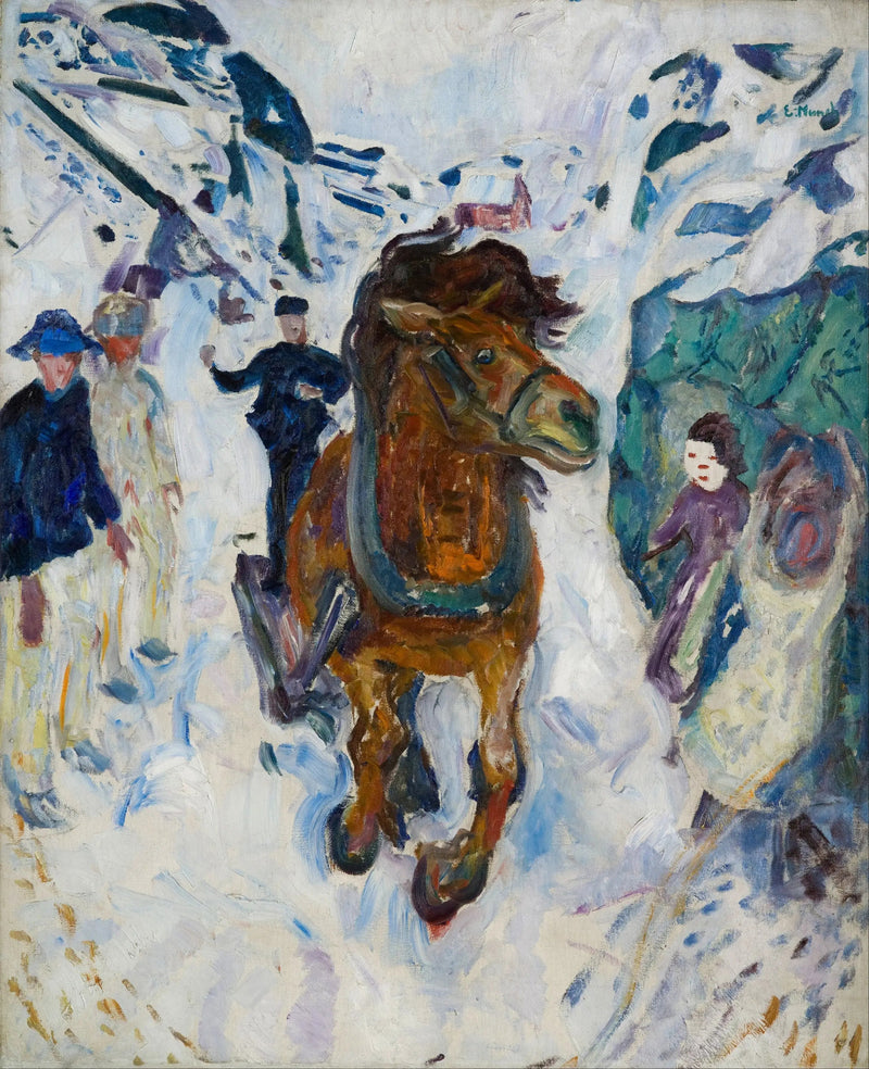 Galloperend paard - Edvard Munch