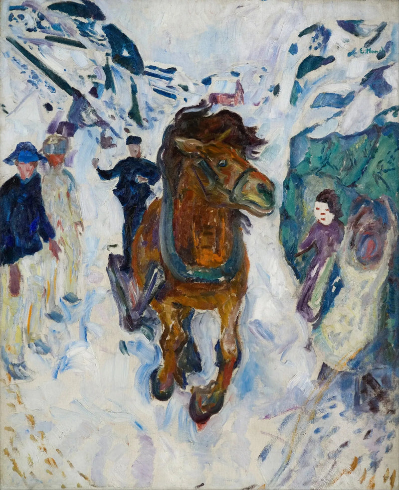 Galloperend paard - Edvard Munch