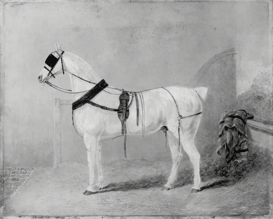 Koetspaard in een stallen - John Frederick Herring, Sr.

Source:
Cheval de calèche dans une écurie - John Frederick Herring, Sr.