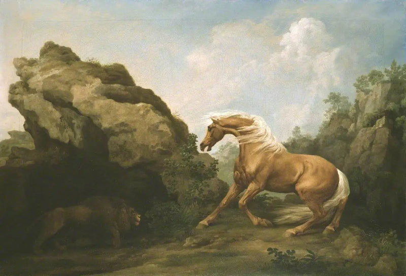 Schrikkerig paard door een leeuw - George Stubbs

Source:
Cheval effrayé par un lion - George Stubbs