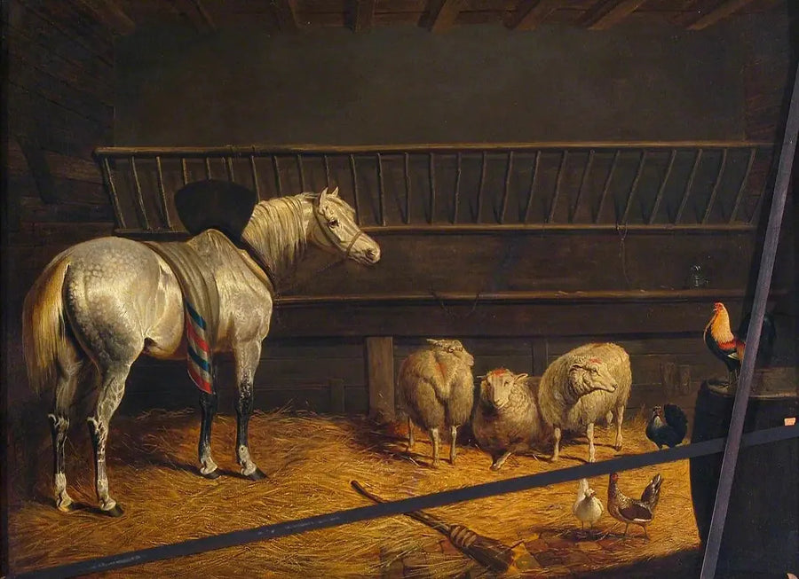 Grijze paard in een stallen - John Frederick Herring, Sr.

Source:
Cheval gris dans une écurie - John Frederick Herring, Sr.