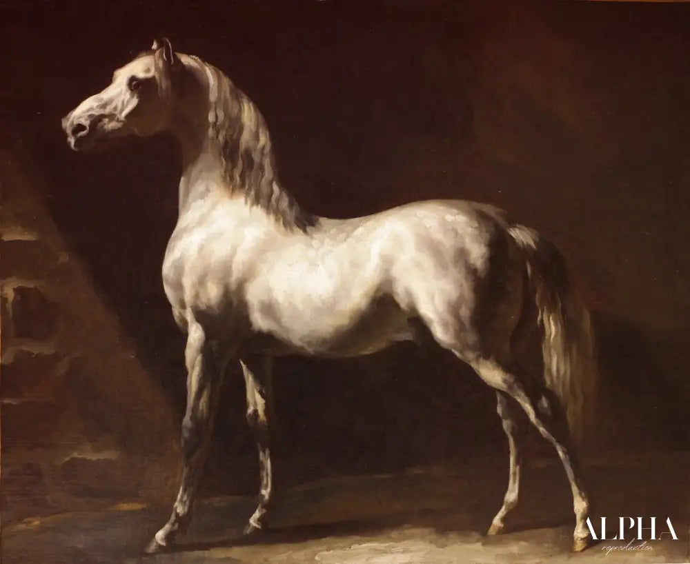 Cheval gris - Théodore Géricault - Reproductions de tableaux et peintures haut de gamme