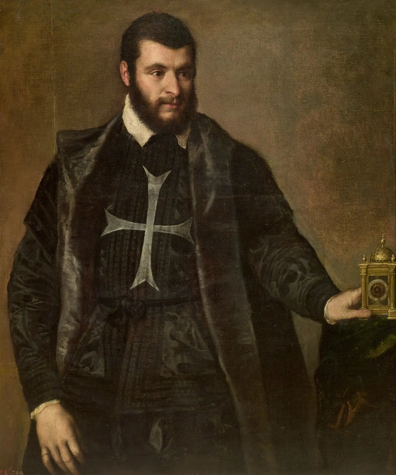 Ruiter met een klok - Titian