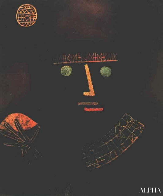 Zwarte ridder - Paul Klee - Reproducties van schilderijen en hoogwaardige schilderijen