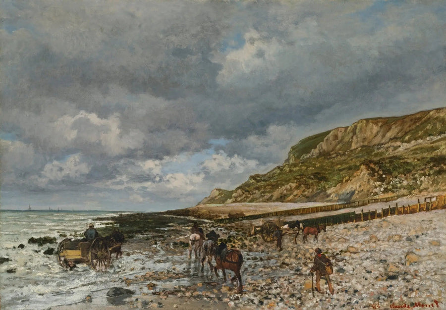 Paarden bij de punt van de Hève - Claude Monet