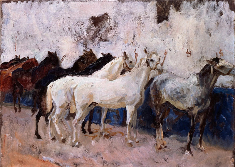 Paarden in Palma - John Singer Sargent