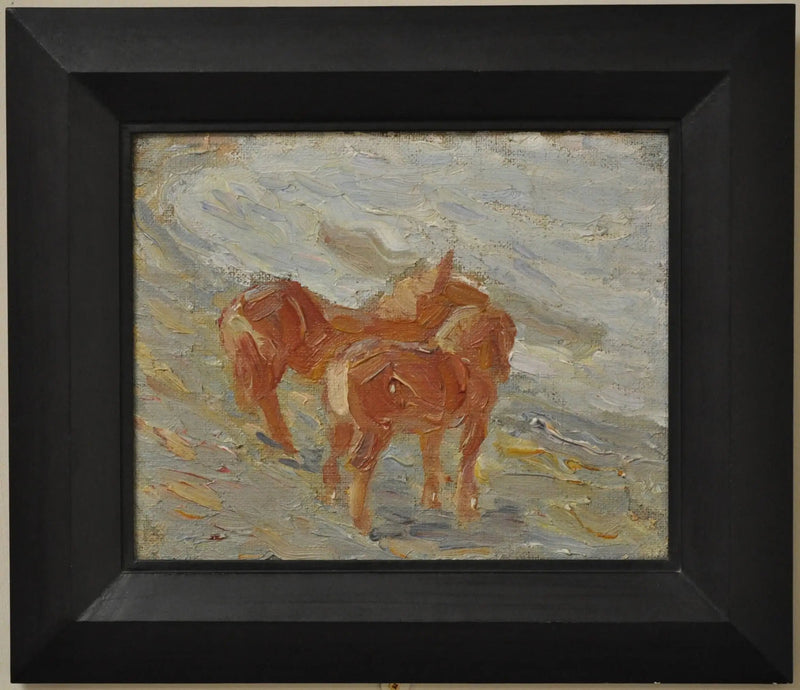 Paarden aan de zee - Franz Marc