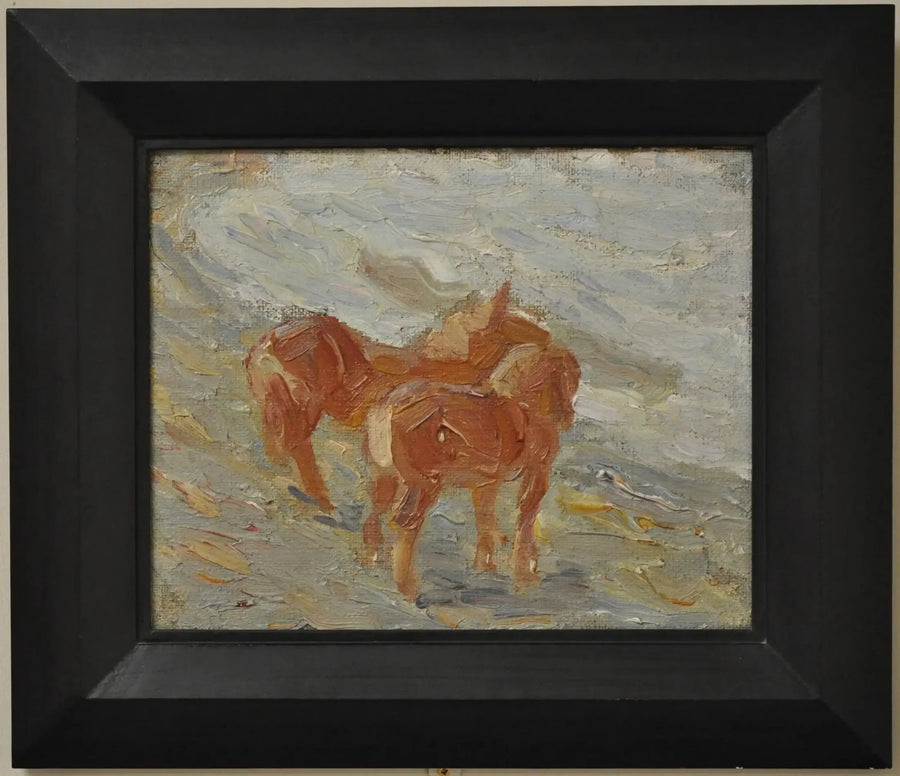 Paarden aan de zee - Franz Marc