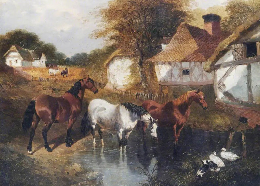 Paarden in een hoek van een boerderij - John Frederick Herring, Sr.

Source:
Chevaux dans un coin d'une ferme - John Frederick Herring, Sr.