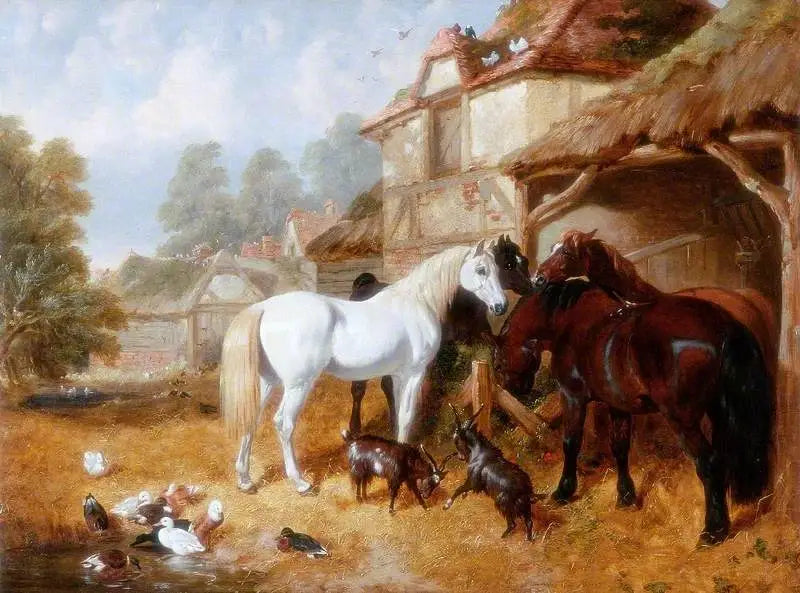 Paarden in een boerderijhof - John Frederick Herring, Sr.

Source:
Chevaux dans une cour de ferme - John Frederick Herring, Sr.