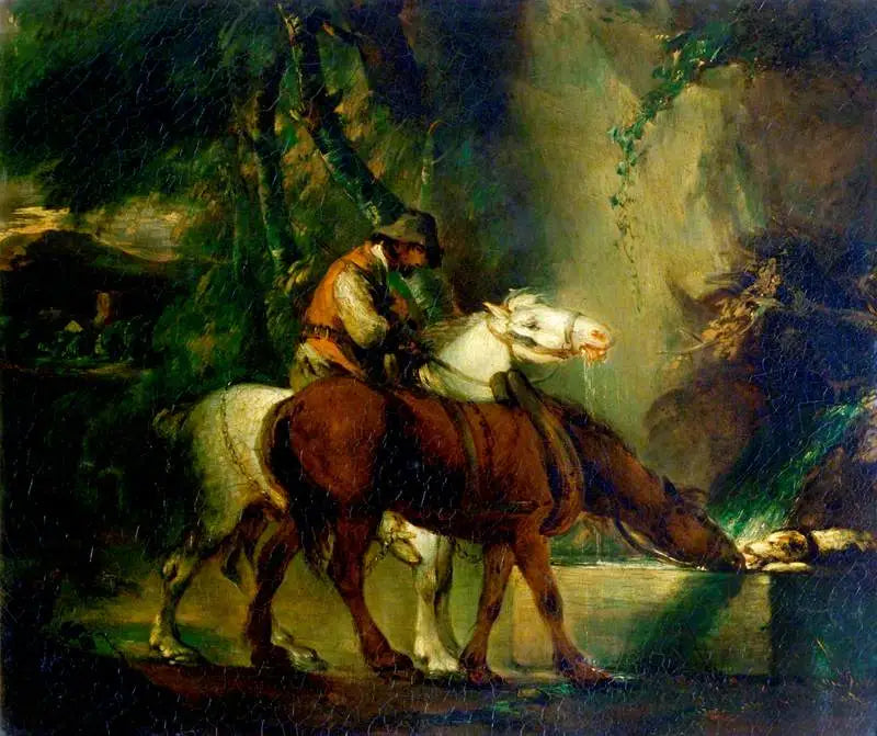 Lastdieren bij een drinkbak - Thomas Gainsborough

Source:
Chevaux de trait à un abreuvoir - Thomas Gainsborough
