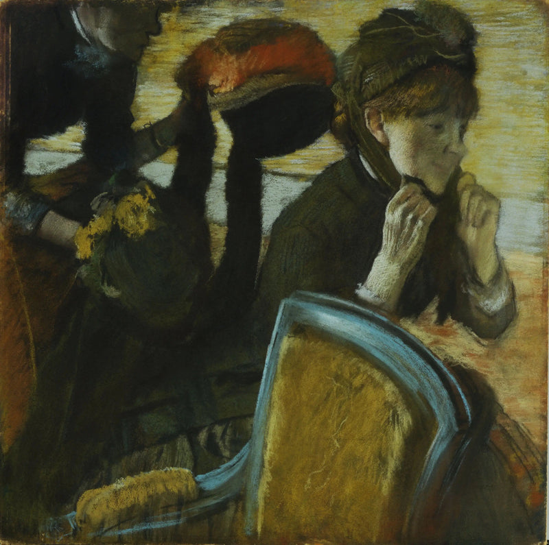 Bij de modeontwerpster - Edgar Degas