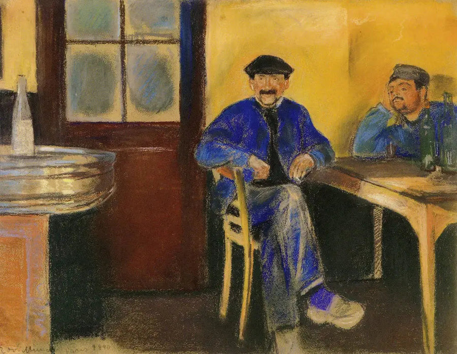Bij de wijnhandelaar - Edvard Munch