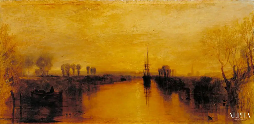 Chichester Canal - William Turner - Reproductions de tableaux et peintures haut de gamme