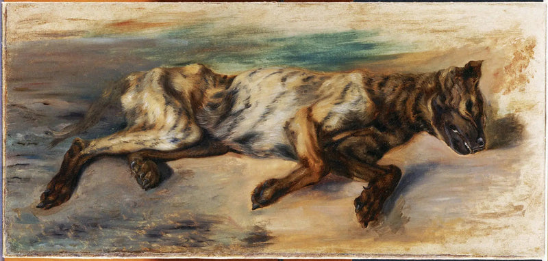 Dode hond - Eugène Delacroix