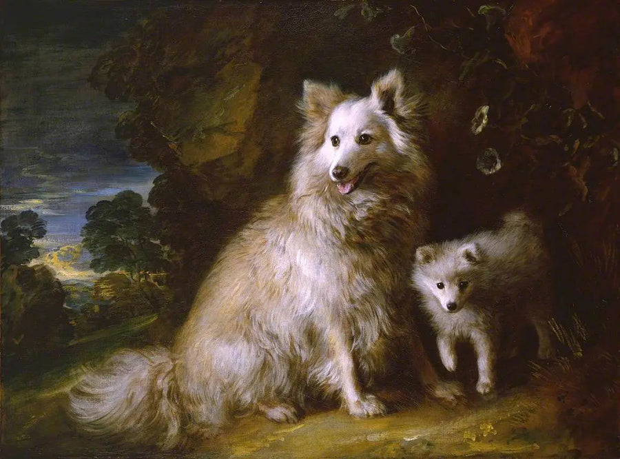 Teef en puppy's pomeriaan - Thomas Gainsborough

Source:
Chienne et chiot poméraniens - Thomas Gainsborough