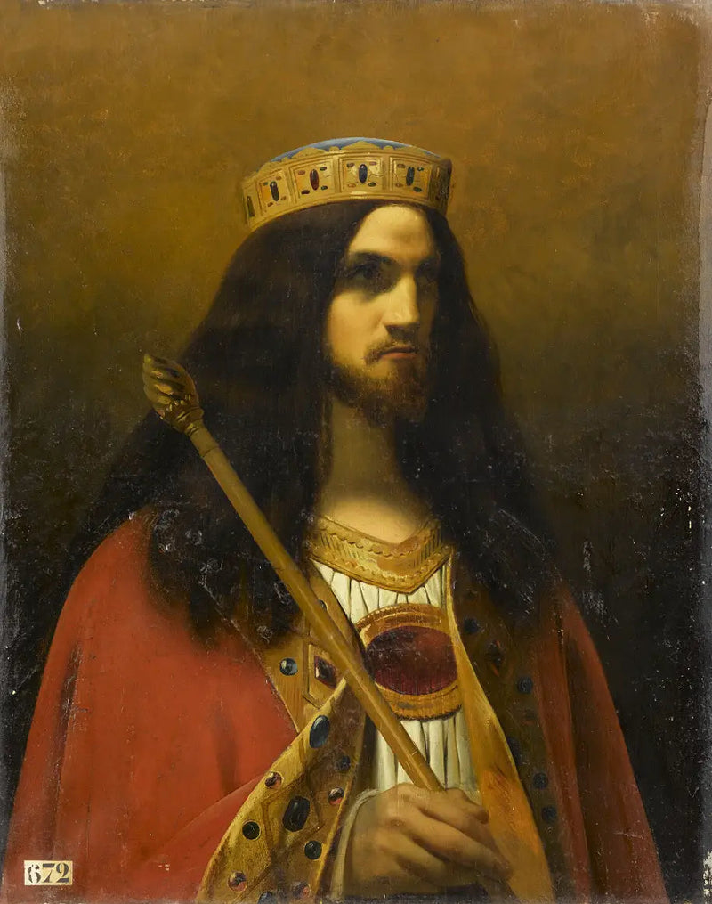 Childéric III, koning der Franken - Émile Signol

Source:
Childéric III, roi des Francs - Émile Signol
