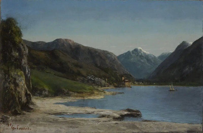 Chillon, van veraf - Gustave Courbet