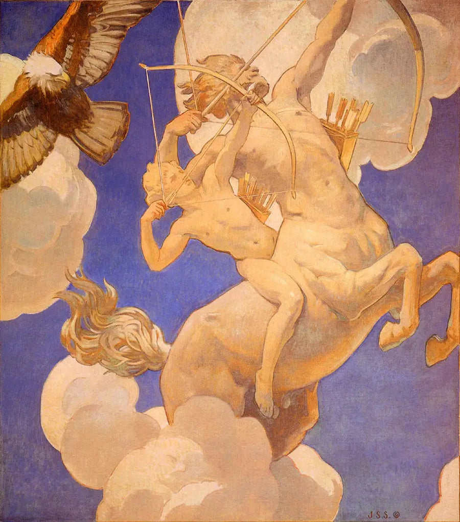 Chiron en Achille - John Singer Sargent