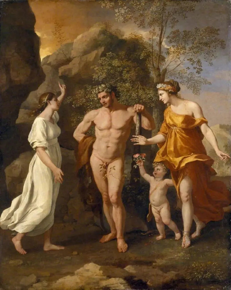 Keuze van Hercules - Nicolas Poussin