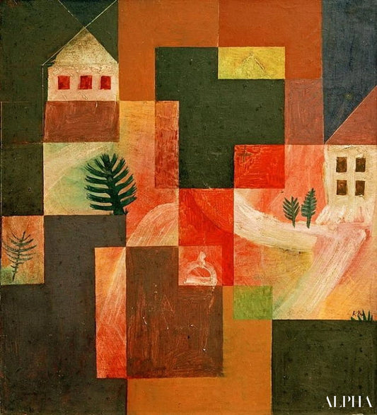 Chorale en landschap - Paul Klee - Reproducties van schilderijen en hoogwaardige schilderijen
