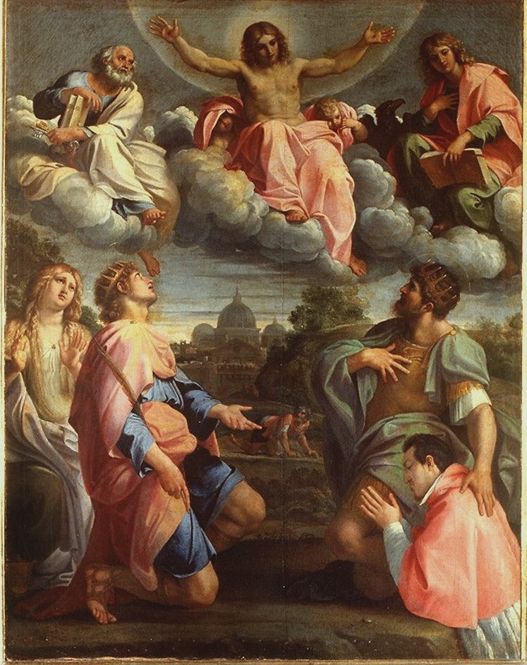 Christus in glorie - Annibale Carracci