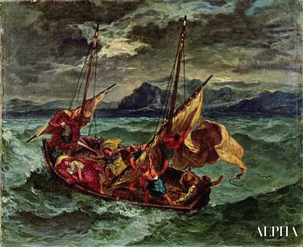 Christ sur la mer de Galilée - Eugène Delacroix - Reproductions de tableaux et peintures haut de gamme