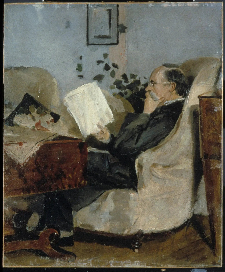Christian Munch op de bank - Edvard Munch