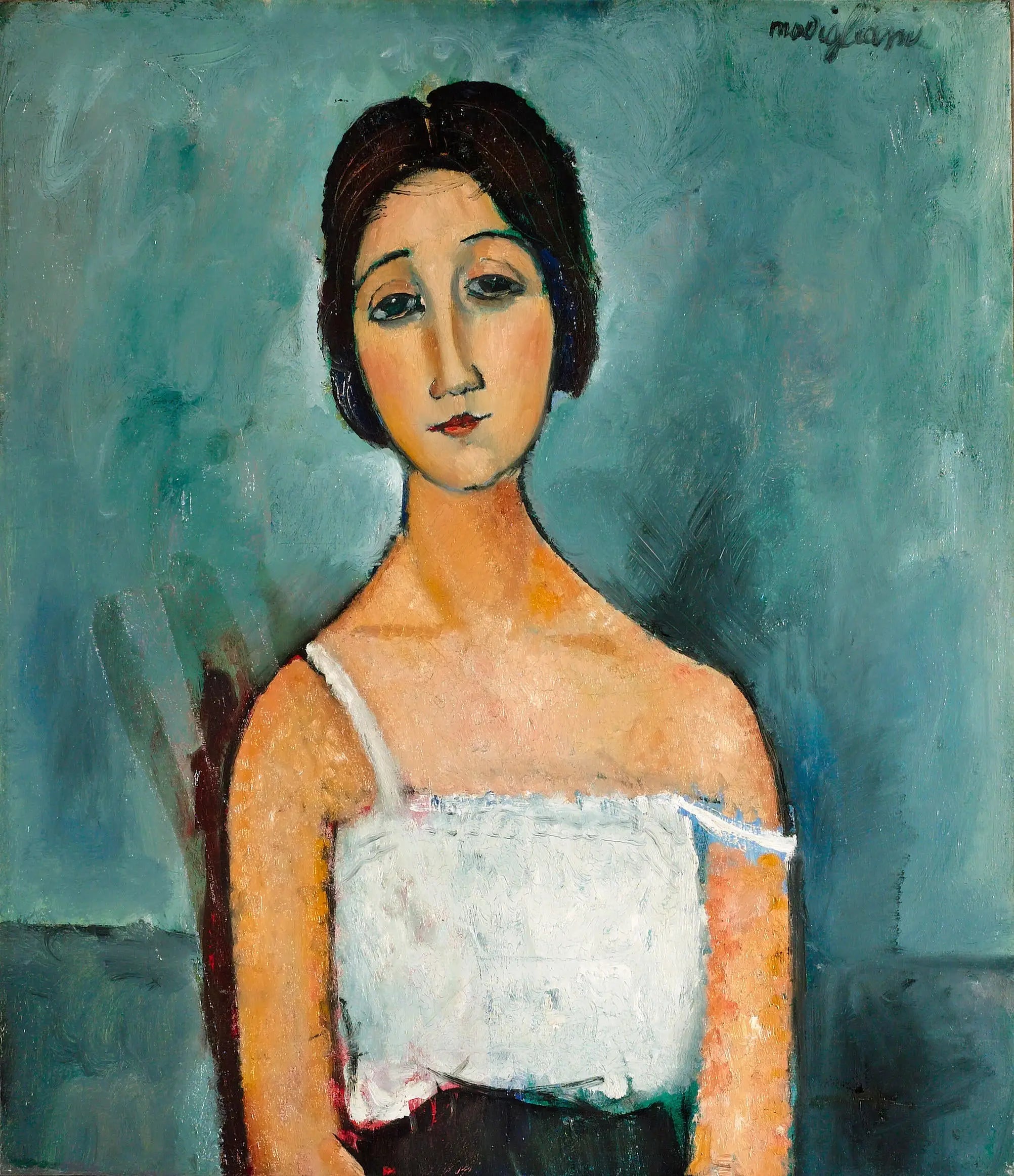 Reproduction du tableau « Christine - Amedeo Modigliani » par Alpha Reproduction en peinture à l’huile