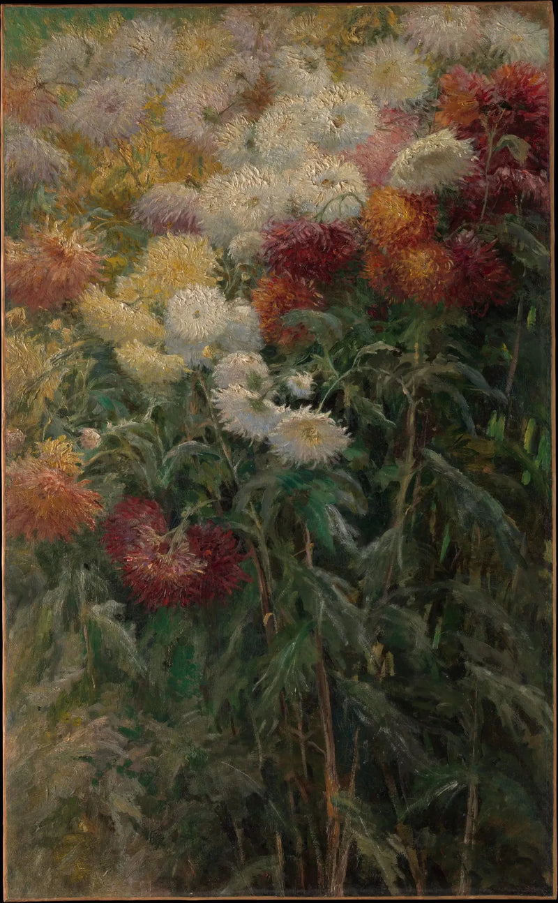 Chrysanten in de tuin van Petit Gennevilliers - Gustave Caillebotte
