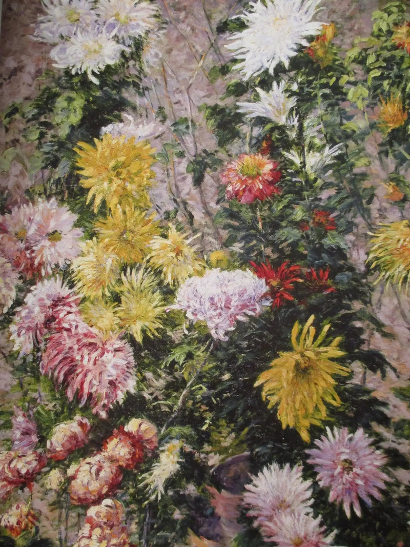 Witte en gele chrysanten. Tuin van Petit Gennevilliers - Gustave Caillebotte