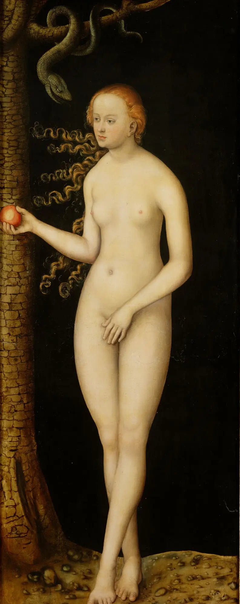 Val van de man: Eva - Lucas Cranach de Oudere